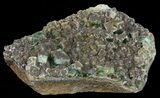 Quartz Encrusted Fluorite Cluster - Rogerley Mine #60371-1